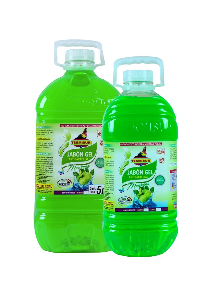 Jabón Gel Antibacterial Manzana Verde