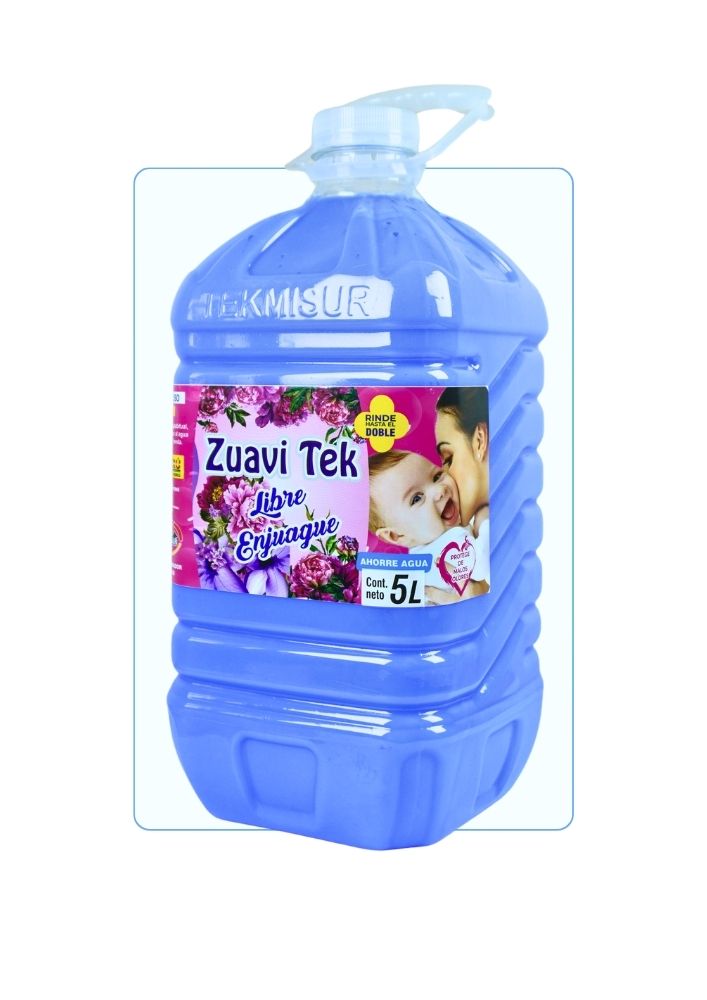 Suavizante de Ropa Zuavi Tek Libre Enjuague 5L